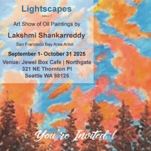 Art show- oil paintings- SF bayarea- Lakshmishankarreddy- artist