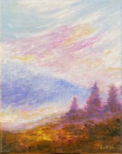 Meditation Hours- oil on canvas- California- Lakshmishankarreddy- artist