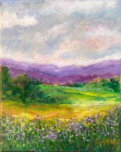Morning Glow- oil on canvas- California- Lakshmishankarreddy- artist