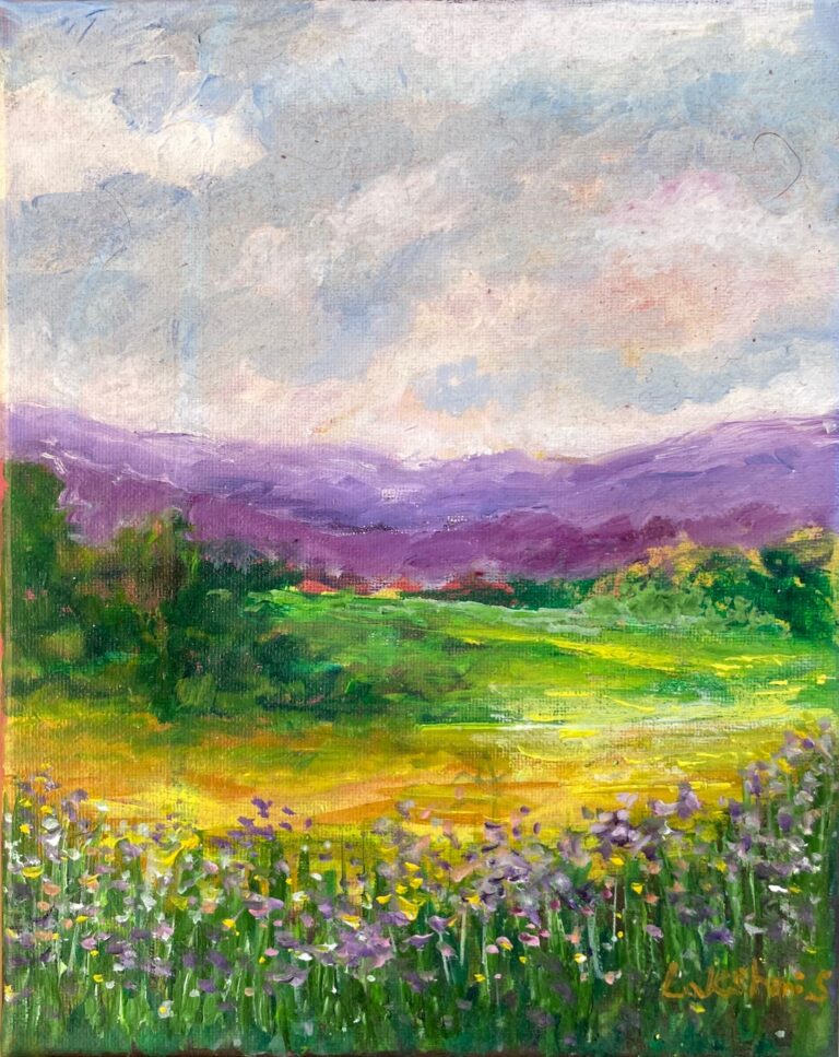 Morning Glow- oil on canvas- California- Lakshmishankarreddy- artist