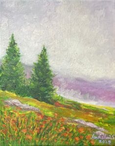 Spring Dreams - oil on canvas - painting - Landscapes - lakshmi Shankarreddy - California impressionist artist
