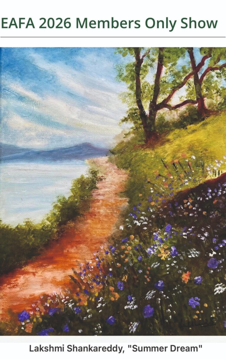 Colorful landscape with flowers and path