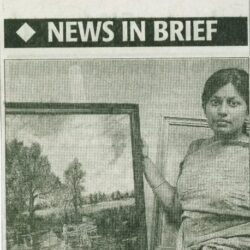 artist- Lakshmi Shankarreddy - San Francisco Bay Area - art show - California- the new Indian express newspaper - British council - Bengaluru