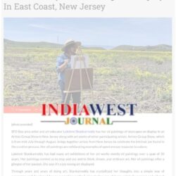 artist- Lakshmi Shankarreddy - San Francisco Bay Area - art show- India West - news- California artist fuzzy