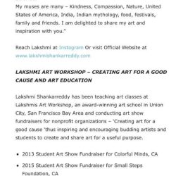 Second image from India Post coverage of Lakshmi Shankarreddy’s art workshop promoting art education and social impact.