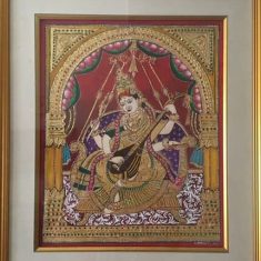 Mysore painting - traditional art - Indian art - gold leaf painting - lakshmi Shankarreddy - artist - San Francisco Bayarea